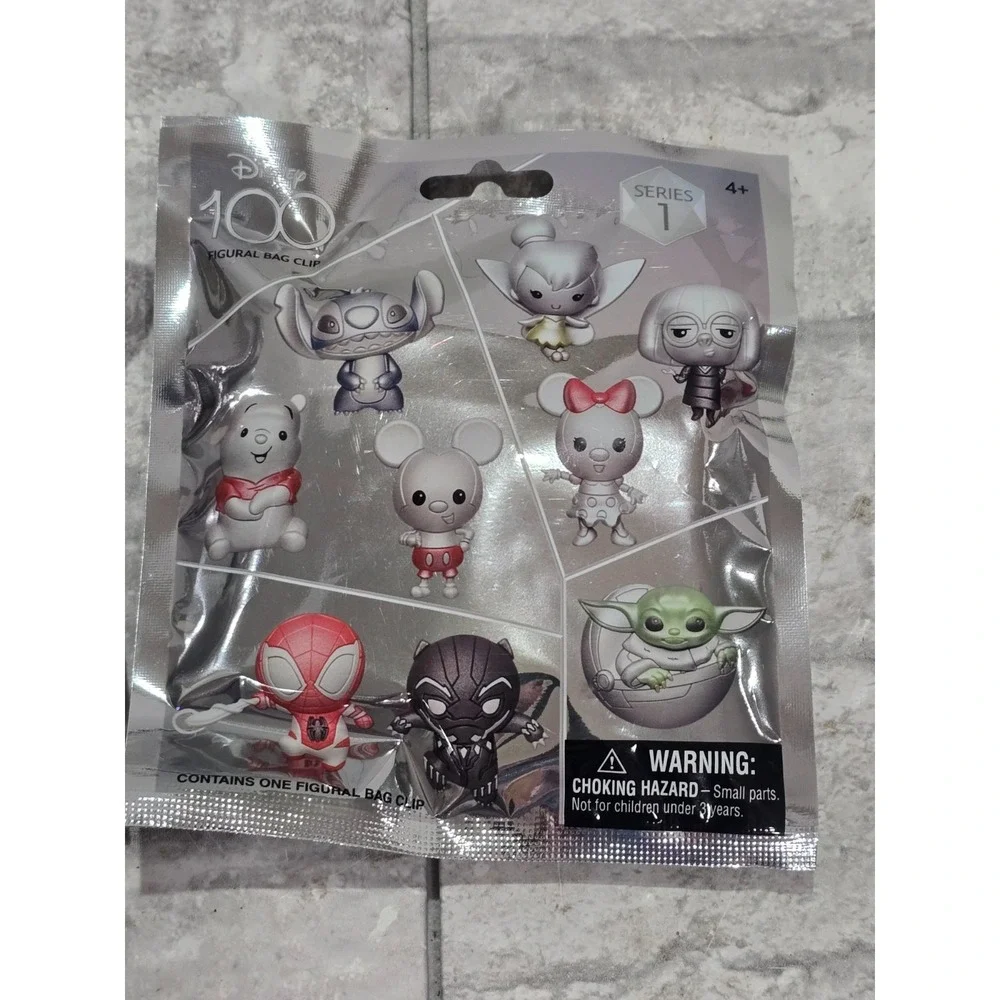Lot of 2 Blind Bags Disney Marvel Series 1 Figural‎ 3D Bag Clip 10th Anniversary